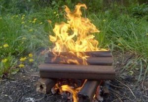 Экодрова из листьев